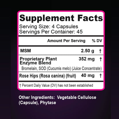 MSM (Methylsulfonylmethane)- ENZYME ENHANCED CRITICAL COMPOUND