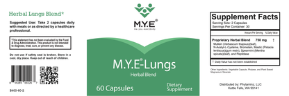 M.Y.E®-Lungs - Herbal Lung Support with Mullein Leaf and NAC